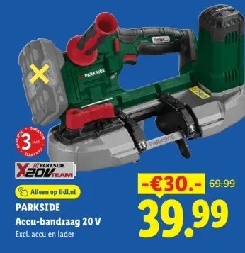 Aanbieding: Accu-bandzaag