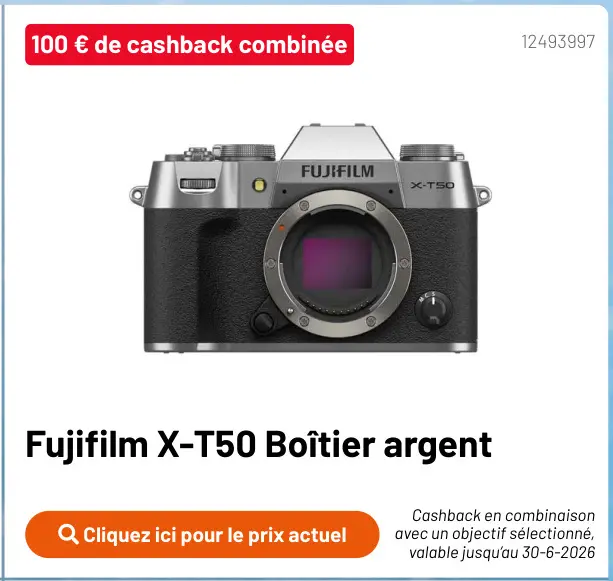 Offre: X-T50 Boîtier argent