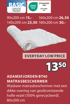 Aanbieding: ADAMSFJORDEN BT40 MATRASBESCHERMER