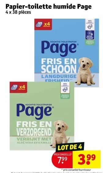 Offre: PAPIER-TOILETTE HUMIDE Page