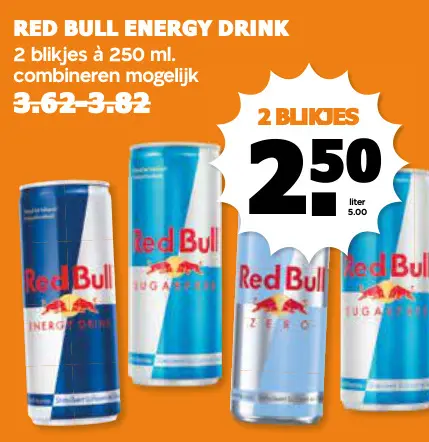 Aanbieding: Red bull energy drink