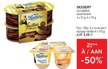 Offre: DESSERT La Laitière assortiment