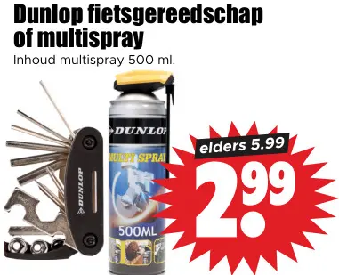 Aanbieding: Fietsgereedschap of multispray