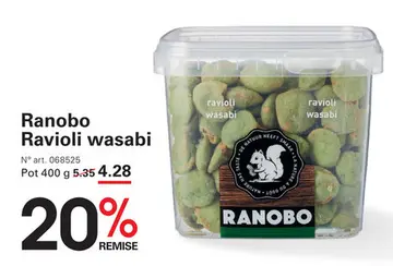 Offre: Ranobo Ravioli wasabi