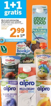 Aanbieding: A-merk plantaardige alternatieven voor eetzuivel