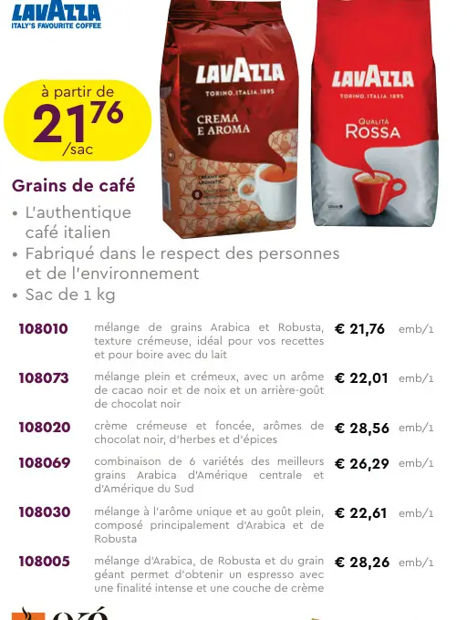 Offre: Grains de café