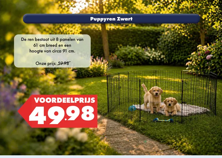 Aanbieding: Puppyren Zwart