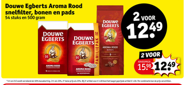 Aanbieding: Douwe Egberts Aroma Rood snelfilter, bonen en