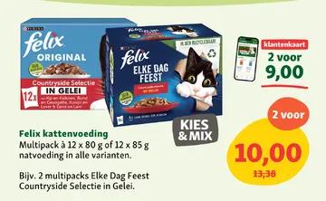 Aanbieding: Felix kattenvoeding Multipack