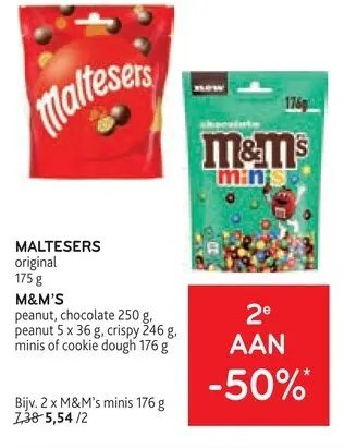 Promotie: Maltesers & M&M's
