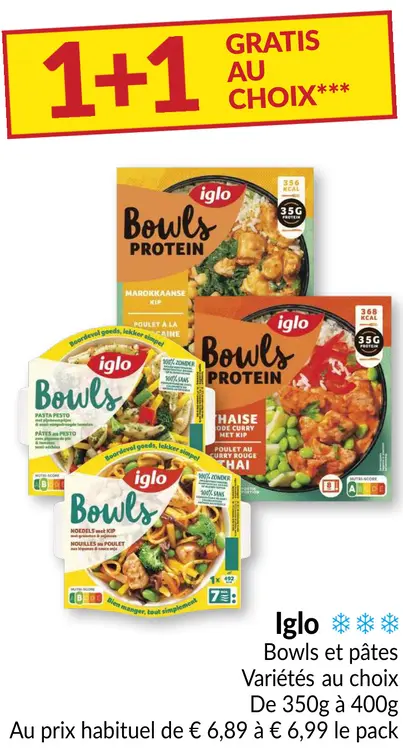 Offre: Bowls et pâtes