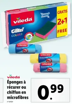 Offre: Éponges à récurer ou chiffon en microfibres