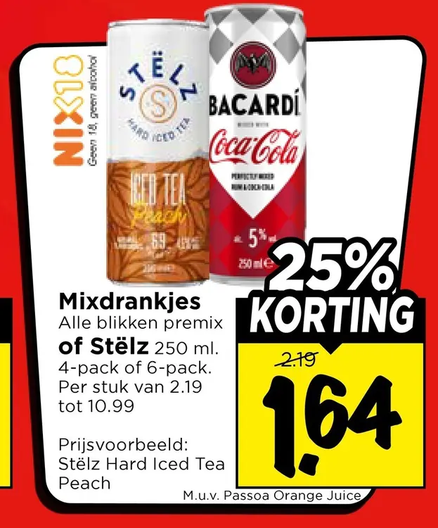 Aanbieding: Mixdrankjes of Stëlz