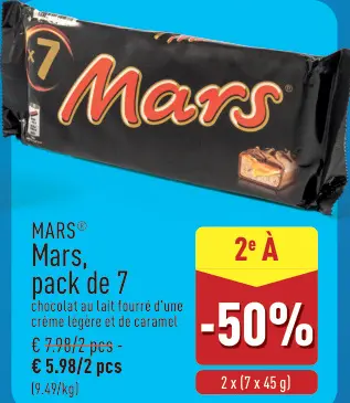 Offre: Mars, pack de 7