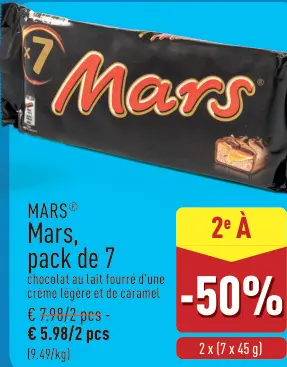 Offre: Mars, pack de 7