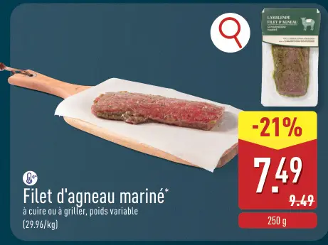 Offre: Filet d'agneau mariné
