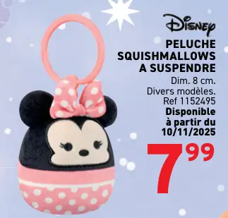 Offre: Peluche squishmallows a suspendre