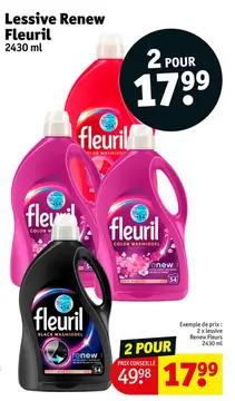 Offre: Lessive Renew Fleuril
