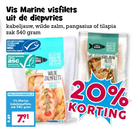Aanbieding: Visfilets uit de diepvries