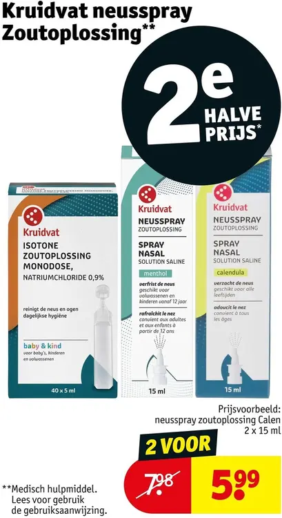 Aanbieding: Neusspray zoutoplossing