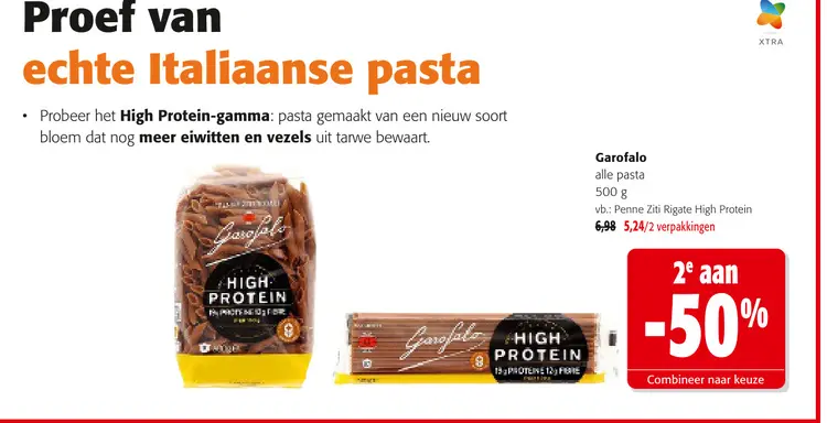 Promotie: alle pasta