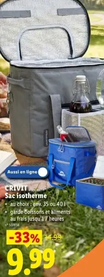 Offre: Sac isotherme
