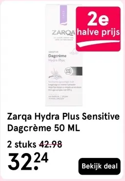 Aanbieding: Zarqa Hydra Plus Sensitive Dagcrème