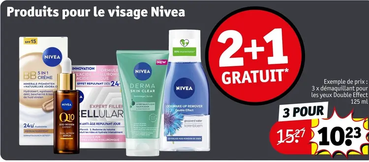 Offre: Produits pour le visage