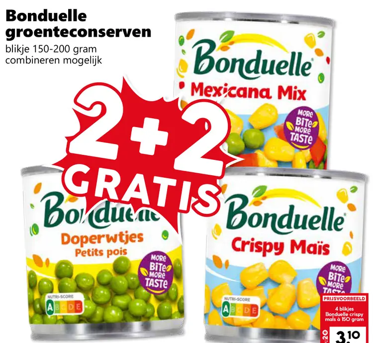 Aanbieding: Bonduelle groenteconserven
