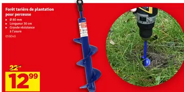 Offre: Forêt tarière de plantation pour perceuse