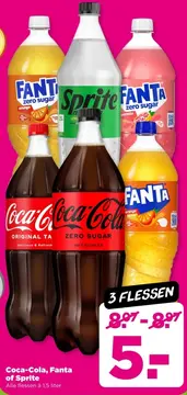 Aanbieding: Coca-Cola, Fanta of Sprite