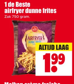 Aanbieding: airfryer dunne frites