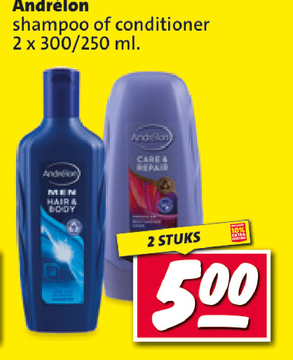 Aanbieding: Andrélon shampoo of conditioner