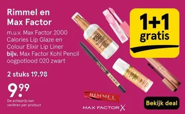 Aanbieding: Rimmel en Max Factor