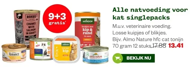 Aanbieding: Alle natvoeding voor kat singlepacks