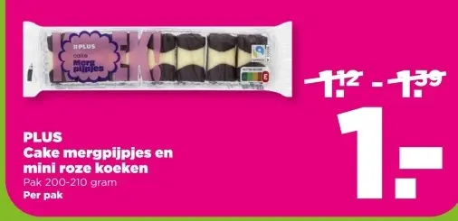 Cake mergpijpjes en mini roze koeken