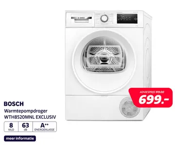 Aanbieding: Bosch WTH8520MNL Serie 4 EXCLUSIV