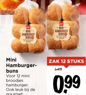 Aanbieding: Mini Hamburger-buns