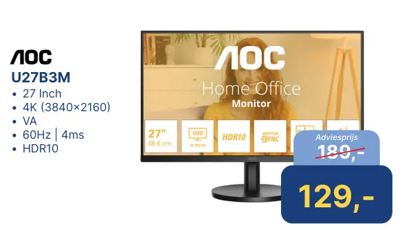Aanbieding: AOC U27B3M