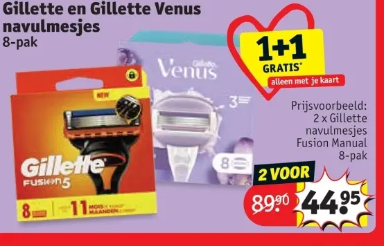Promotie: Gillette en Gillette Venus navulmesjes