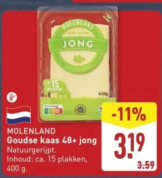 Aanbieding: Goudse kaas 48+ jong