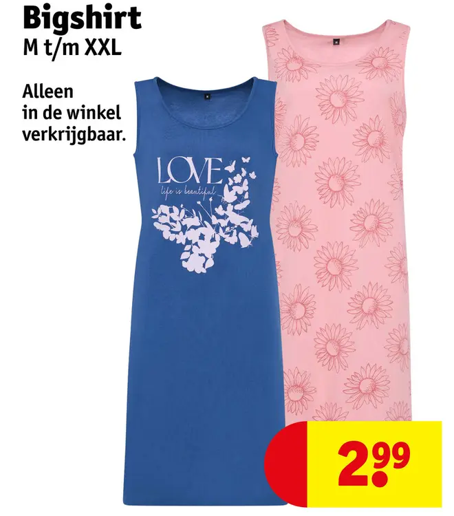 Aanbieding: Bigshirt