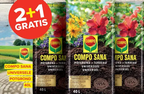 Promotie: Compo Sana universele potgrond 40 l