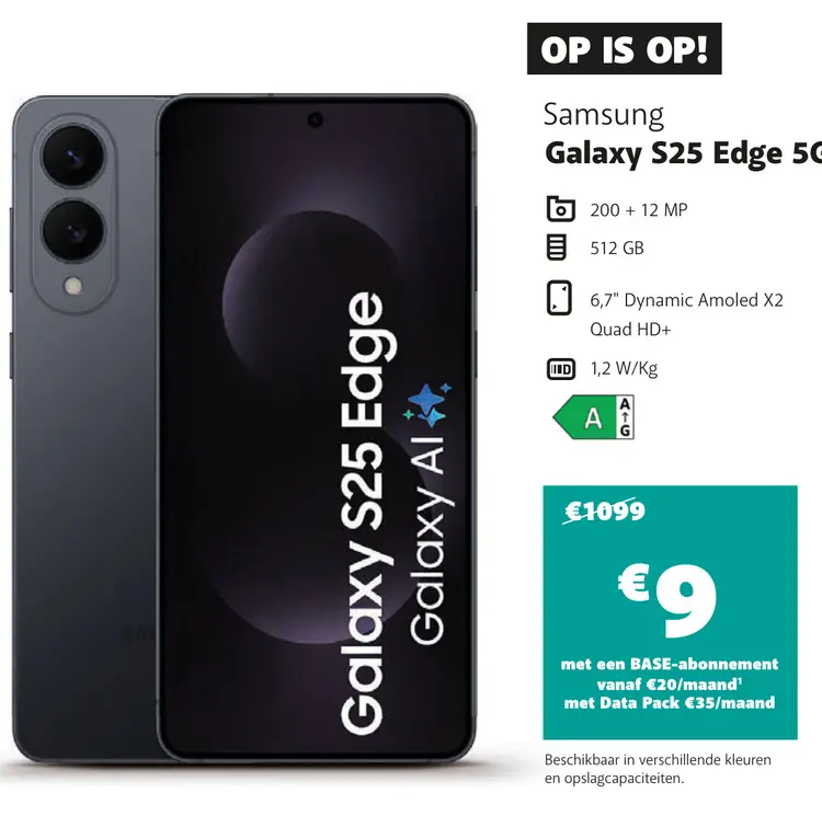 Promotie: Galaxy S25 Edge 5G