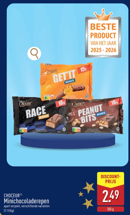 Promotie: Minichocoladerepen