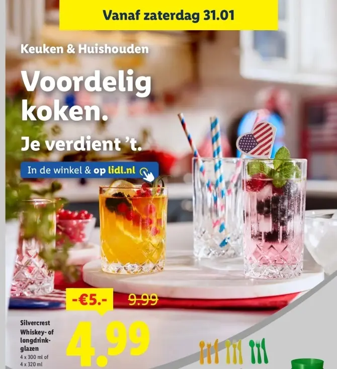 Aanbieding: Whiskey- of longdrinkglazen