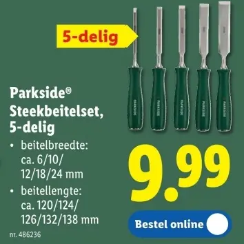 Promotie: Steekbeitelset