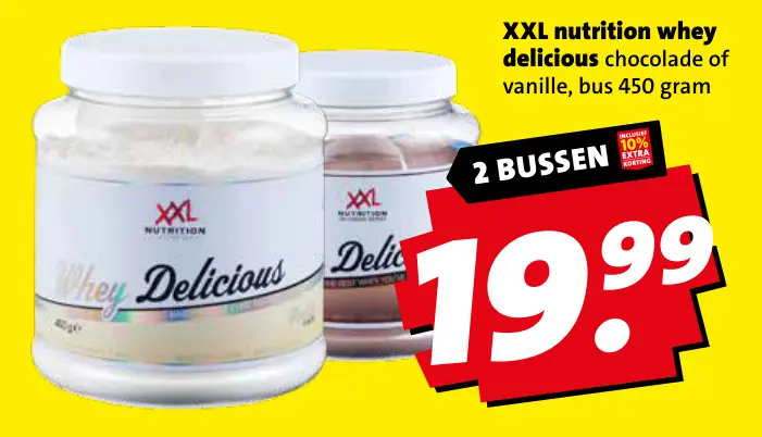 Aanbieding: XXL nutrition whey delicious