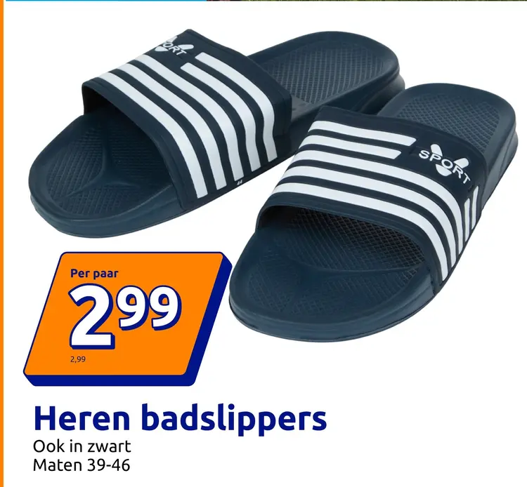 Promotie: Heren badslippers