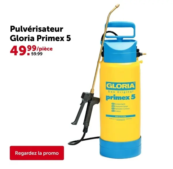 Offre: Pulvérisateur Gloria Primex 5